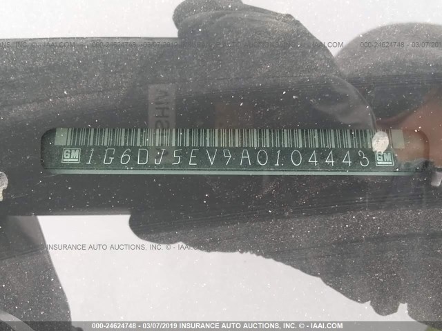 1G6DJ5EV9A0104443 - 2010 CADILLAC CTS PERFORMANCE COLLECTION Красный фото 9