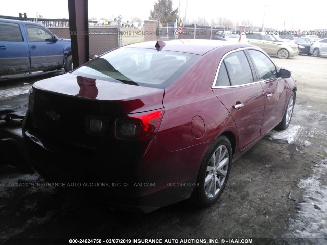 1G11H5SA5DF204627 - 2013 CHEVROLET MALIBU LTZ წითელი ფოტო 4