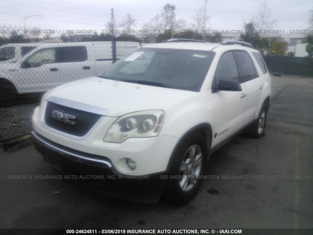 1GKER13717J123342 - 2007 GMC ACADIA SLE WHITE photo 2