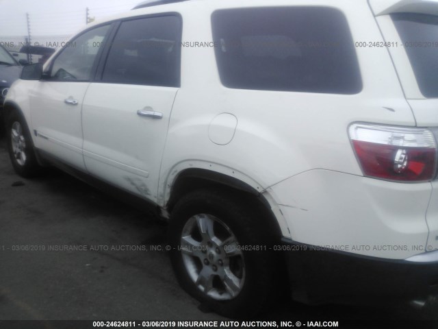 1GKER13717J123342 - 2007 GMC ACADIA SLE WHITE photo 6