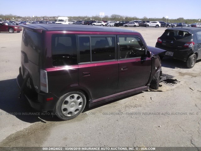 JTLKT324940169252 - 2004 TOYOTA SCION XB 勃艮第红 照片 4