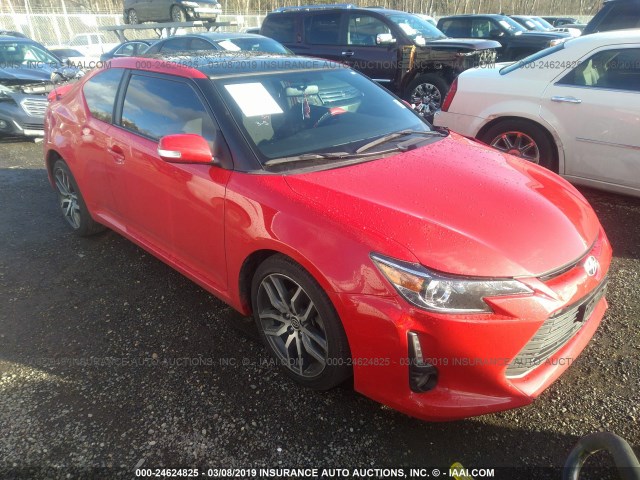 JTKJF5C77FJ008732 - 2015 TOYOTA SCION TC RED photo 1
