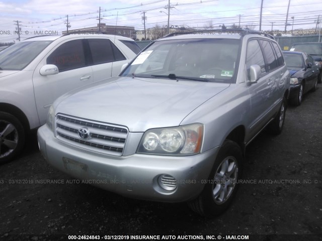 JTEHF21A530138377 - 2003 TOYOTA HIGHLANDER LIMITED SILVER photo 2