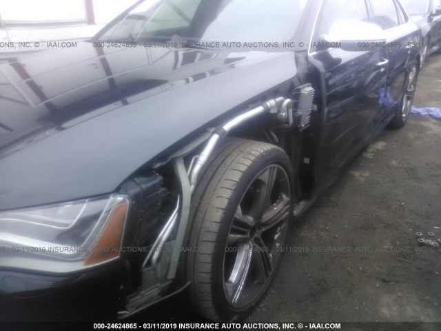 WAUD2AFD8EN003909 - 2014 AUDI S8 QUATTRO BLACK photo 6