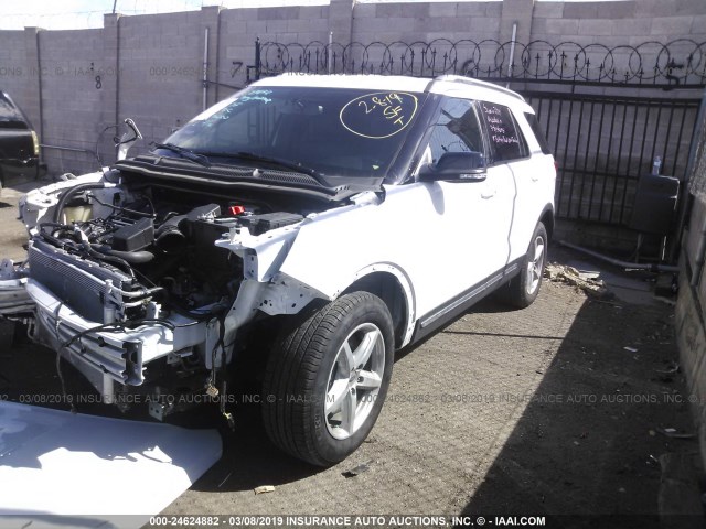 1FM5K7D8XJGA98385 - 2018 FORD EXPLORER XLT WHITE photo 2