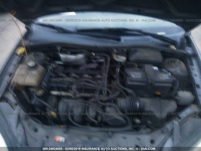 1FAFP34N96W165473 - 2006 FORD FOCUS ZX4 GRAY photo 10