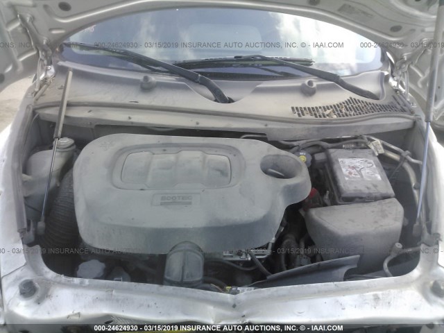 3GNBABDB1AS637431 - 2010 CHEVROLET HHR LT SILVER photo 10