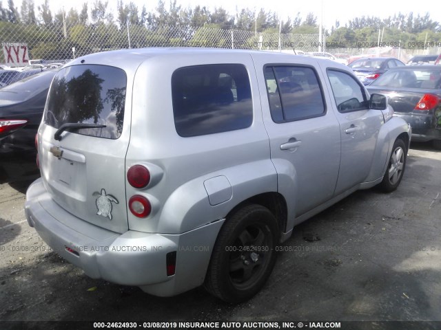 3GNBABDB1AS637431 - 2010 CHEVROLET HHR LT SILVER photo 4