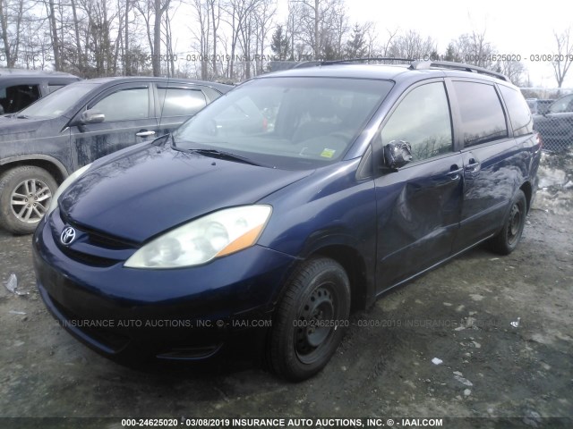 5TDZA23C26S478030 - 2006 TOYOTA SIENNA CE/LE BLUE photo 2