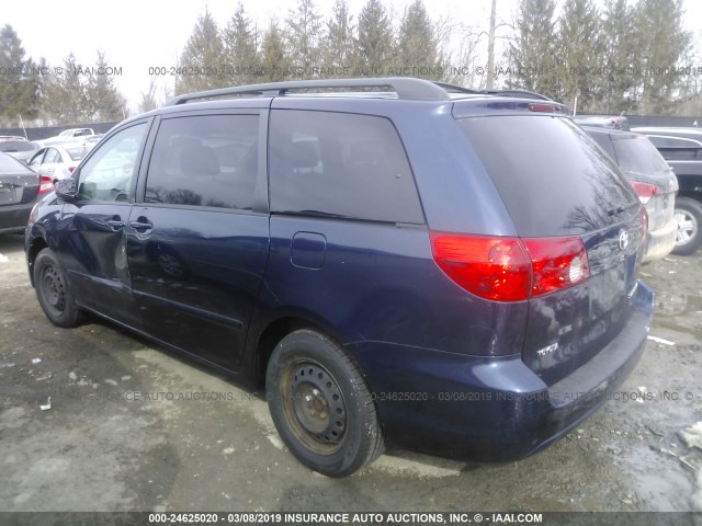 5TDZA23C26S478030 - 2006 TOYOTA SIENNA CE/LE BLUE photo 3