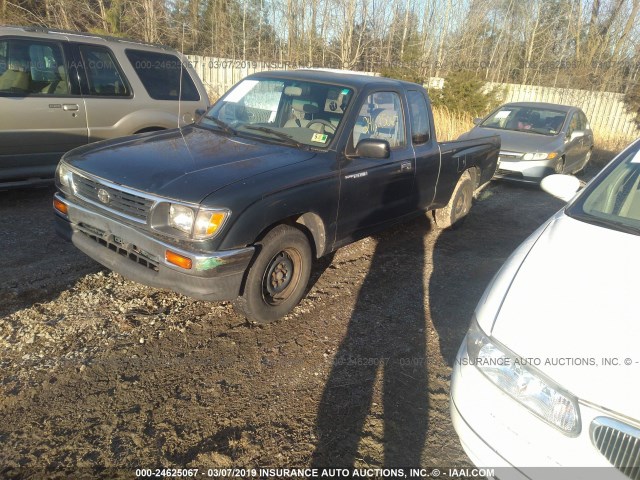 4TAVL52N3TZ086516 - 1996 TOYOTA TACOMA XTRACAB GREEN photo 2