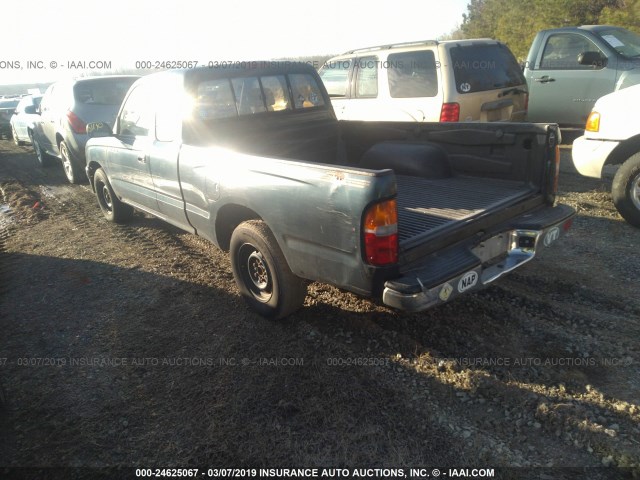 4TAVL52N3TZ086516 - 1996 TOYOTA TACOMA XTRACAB GREEN photo 3