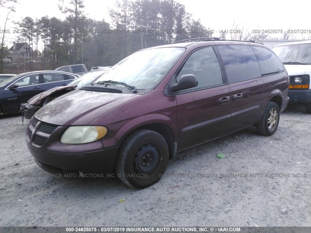 2D4GP44L43R116014 - 2003 DODGE GRAND CARAVAN SPORT BURGUNDY photo 2