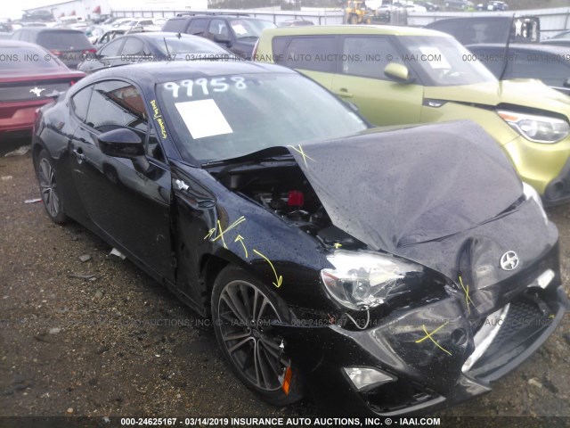 JF1ZNAA19D2700136 - 2013 TOYOTA SCION FR-S BLACK photo 1