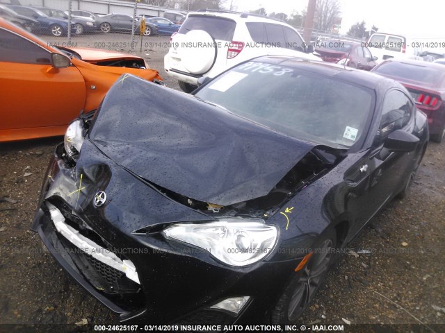 JF1ZNAA19D2700136 - 2013 TOYOTA SCION FR-S BLACK photo 2