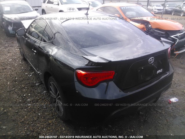 JF1ZNAA19D2700136 - 2013 TOYOTA SCION FR-S BLACK photo 3