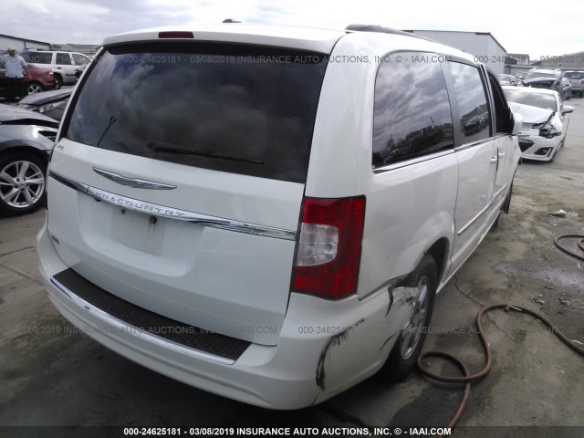 2C4RC1BG3CR207510 - 2012 CHRYSLER TOWN & COUNTRY TOURING WHITE photo 4