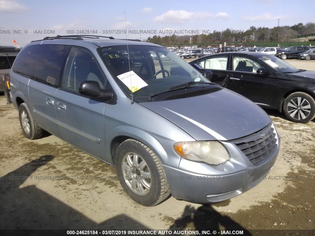 2C4GP54L15R376375 - 2005 CHRYSLER TOWN & COUNTRY TOURING BLUE photo 1