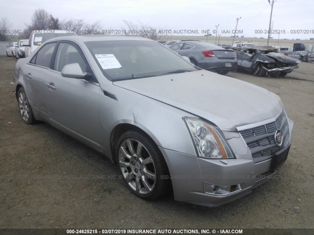 1G6DS57V380182544 - 2008 CADILLAC CTS HI FEATURE V6 SILVER photo 1