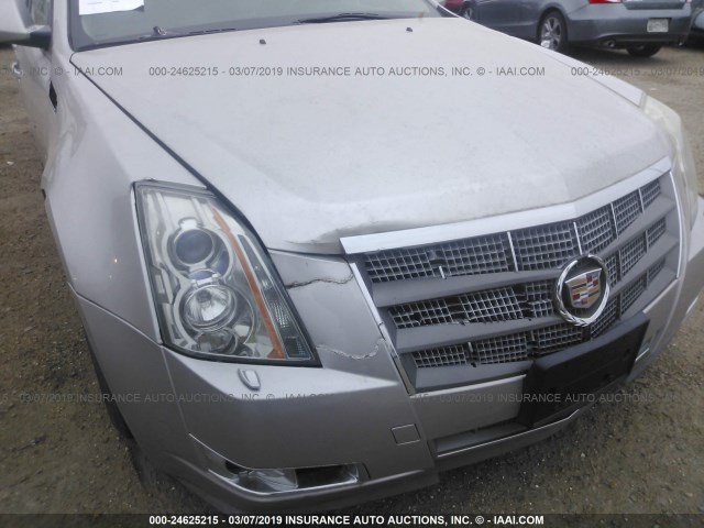 1G6DS57V380182544 - 2008 CADILLAC CTS HI FEATURE V6 SILVER photo 6