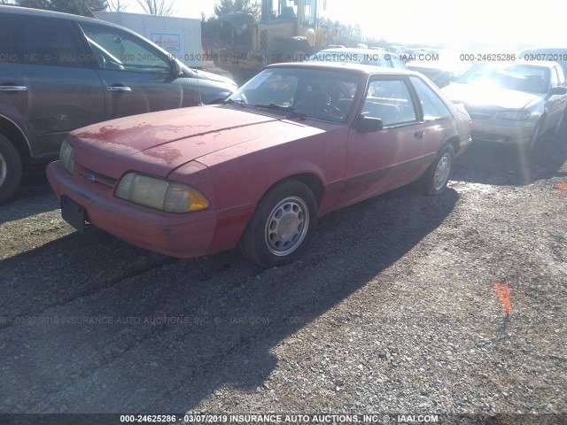 1FACP41M1PF149659 - 1993 FORD MUSTANG LX RED photo 2