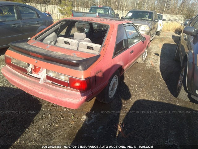 1FACP41M1PF149659 - 1993 FORD MUSTANG LX RED photo 4