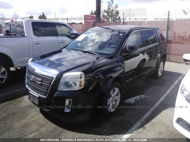 2GKALMEK1D6116080 - 2013 GMC TERRAIN SLE BLACK photo 2