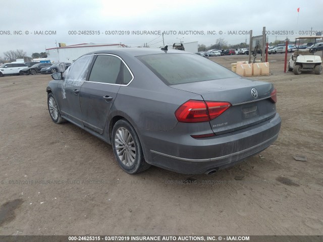 1VWBT7A38GC010640 - 2016 VOLKSWAGEN PASSAT SE GRAY photo 3