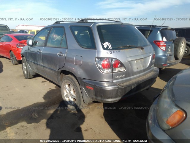 JTJHF10UX10208654 - 2001 LEXUS RX 300 SILVER photo 3