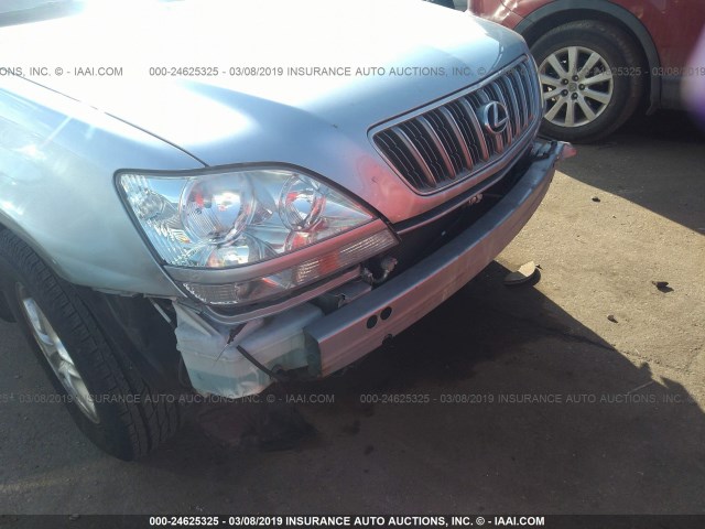 JTJHF10UX10208654 - 2001 LEXUS RX 300 SILVER photo 6