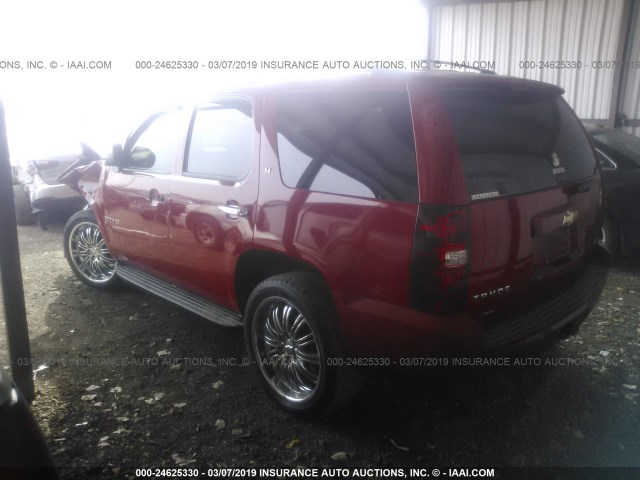 1GNFC23059R142644 - 2009 CHEVROLET TAHOE C1500 LT RED photo 3