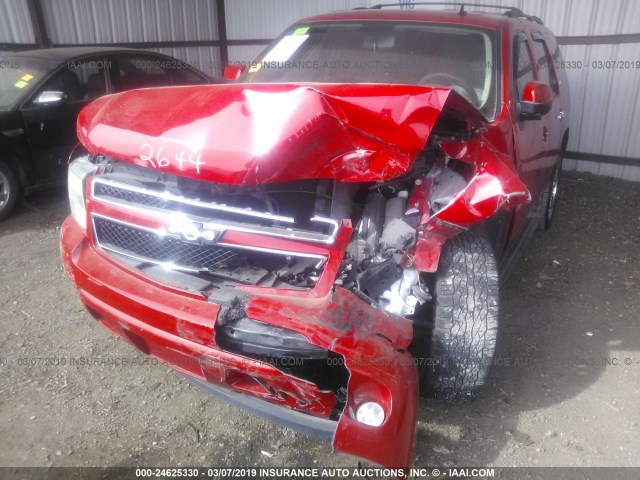 1GNFC23059R142644 - 2009 CHEVROLET TAHOE C1500 LT RED photo 6