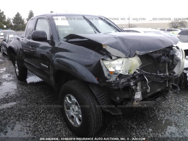 5TETU62N57Z442358 - 2007 TOYOTA TACOMA PRERUNNER ACCESS CAB BLACK photo 1