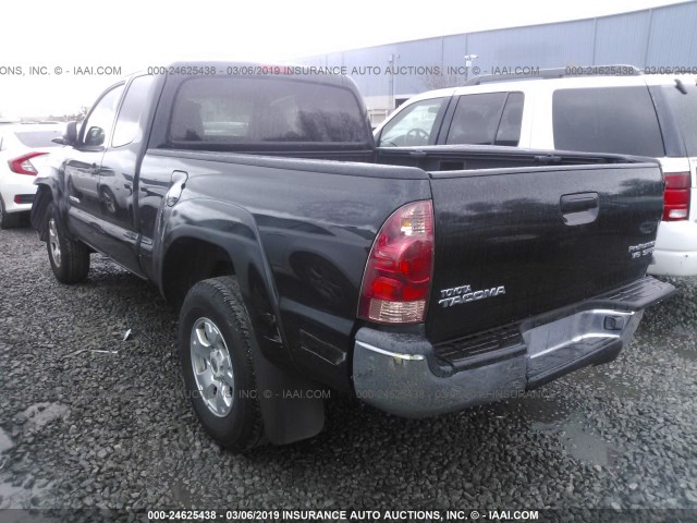 5TETU62N57Z442358 - 2007 TOYOTA TACOMA PRERUNNER ACCESS CAB BLACK photo 3