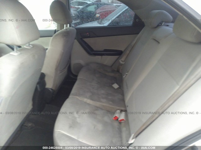 KNAFU4A23A5166407 - 2010 KIA FORTE EX WHITE photo 8