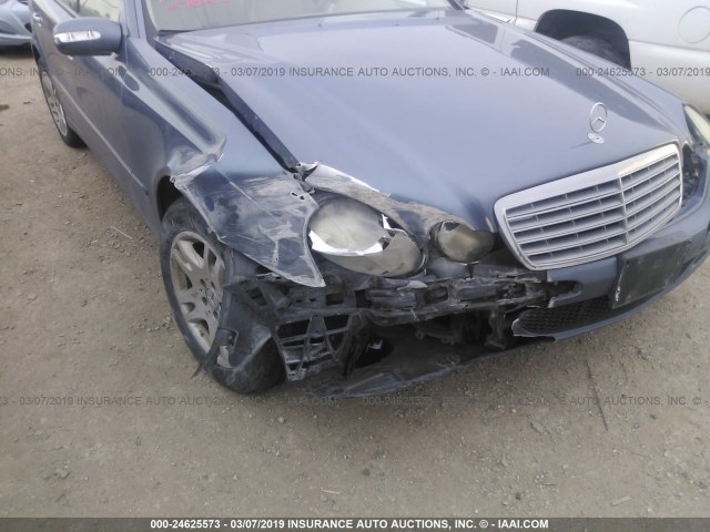 WDBUF65JX5A714982 - 2005 MERCEDES-BENZ E 320 BLUE photo 6