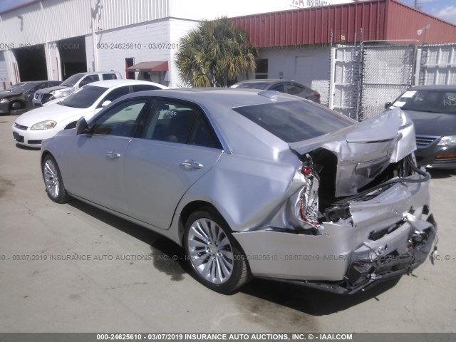 1G6AS5SS3J0174370 - 2018 CADILLAC CTS PREMIUM LUXURY SILVER photo 3