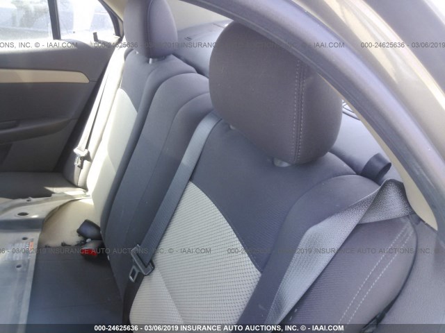 1G1ZB5E0XCF190990 - 2012 CHEVROLET MALIBU LS TAN photo 8