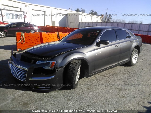 2C3CCAAG3EH289016 - 2014 CHRYSLER 300 GRAY photo 2