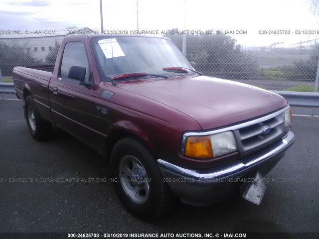 1FTCR10U5VTA70028 - 1997 FORD RANGER RED photo 1