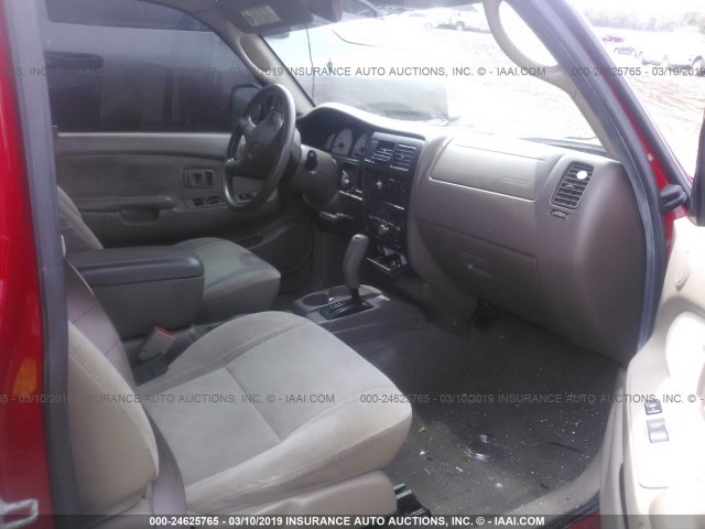 5TEGN92N74Z416050 - 2004 TOYOTA TACOMA DOUBLE CAB PRERUNNER RED photo 5
