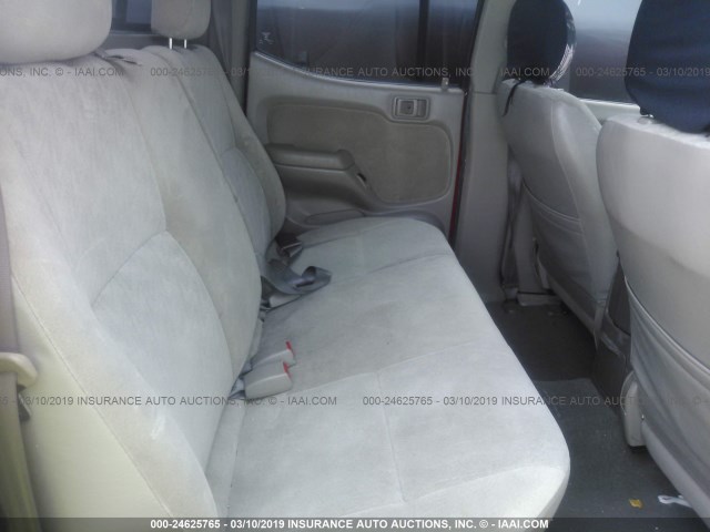 5TEGN92N74Z416050 - 2004 TOYOTA TACOMA DOUBLE CAB PRERUNNER RED photo 8