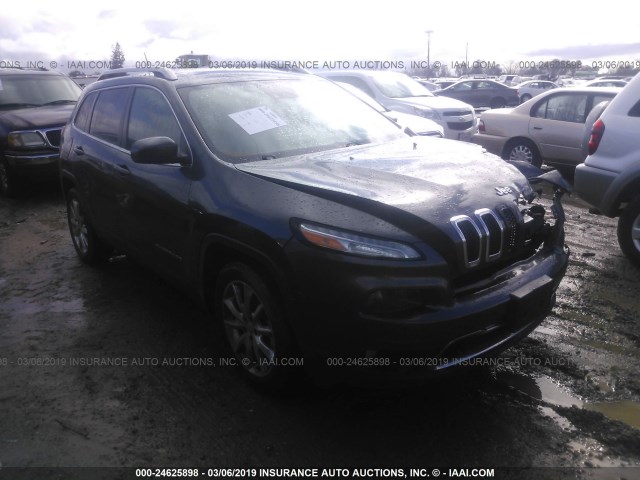 1C4PJLDS7EW139359 - 2014 JEEP CHEROKEE LIMITED GRAY photo 1