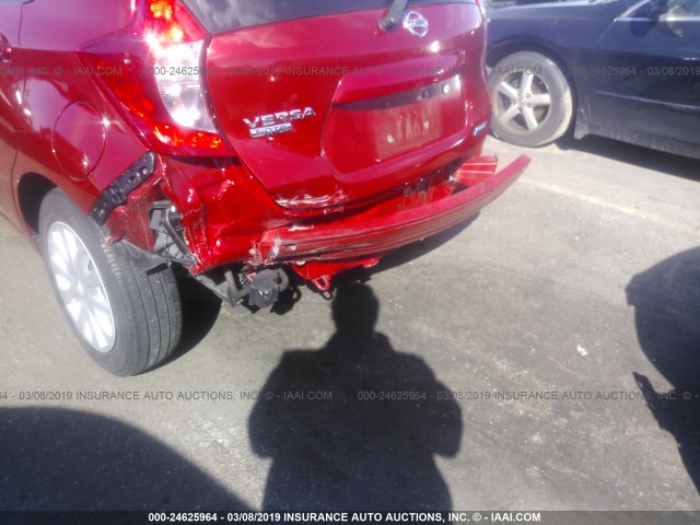 3N1CE2CP8FL361851 - 2015 NISSAN VERSA NOTE S/S PLUS/SV/SL/SR BURGUNDY photo 6