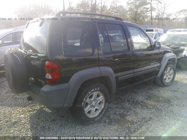 1J4GL48KX3W732683 - 2003 JEEP LIBERTY SPORT/FREEDOM შავი ფოტო 4