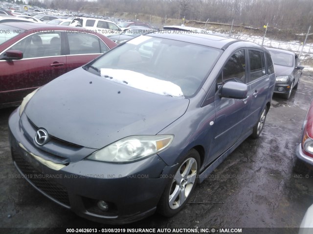 JM1CR293570136226 - 2007 MAZDA 5 GRAY photo 2