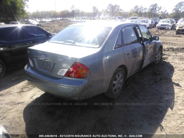 4T1BF28B01U150429 - 2001 TOYOTA AVALON XL/XLS GREEN photo 4