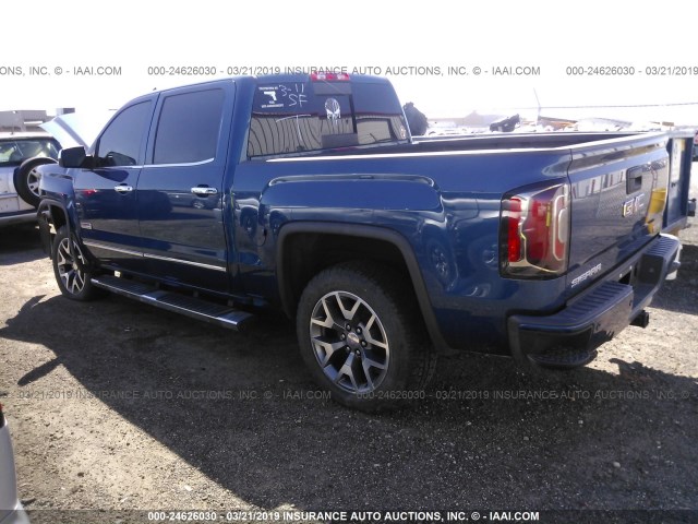 3GTU2NEC3GG107884 - 2016 GMC SIERRA K1500 SLT BLUE photo 3