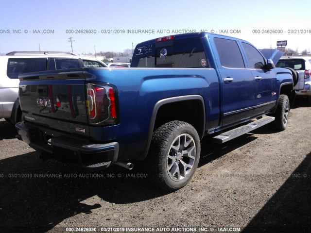 3GTU2NEC3GG107884 - 2016 GMC SIERRA K1500 SLT BLUE photo 4