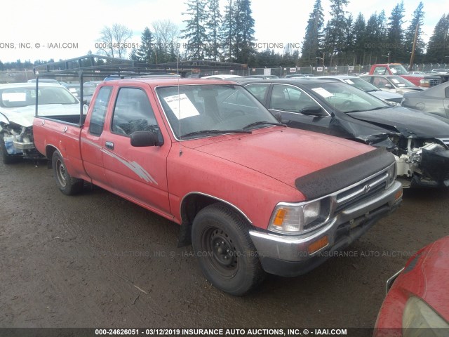 JT4RN93P6P5073344 - 1993 TOYOTA PICKUP 1/2 TON EX LONG WHLBSE DX MAROON photo 1